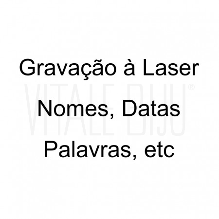 Gravação à Laser - Nomes, Pala...