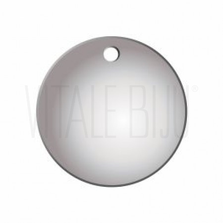 Medalha lisa 20mm - Aço inox (...