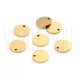 Medalha Lisa Polída 8mm - Aço Inox Dourado