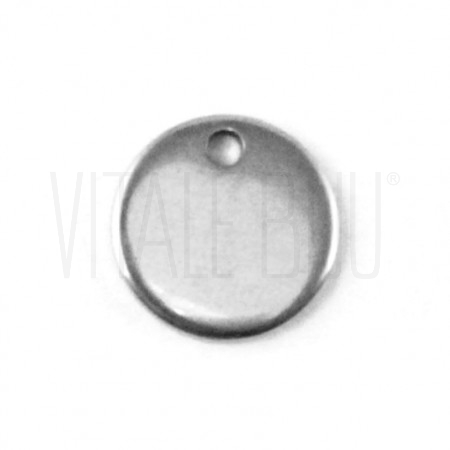 medalha lisa 8mm - aço inox ( ...